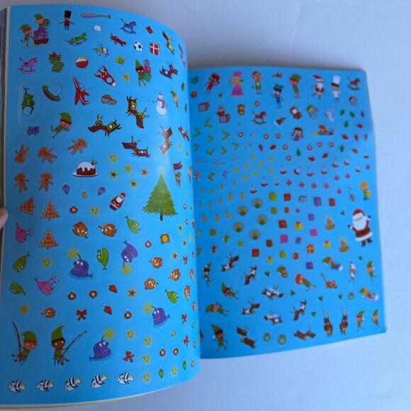 Mud Pie Santa Puzzle & 2000 Christmas Sticker Book Ages 3+ - Picture 5 of 9